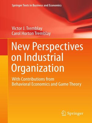 cover image of New Perspectives on Industrial Organization
